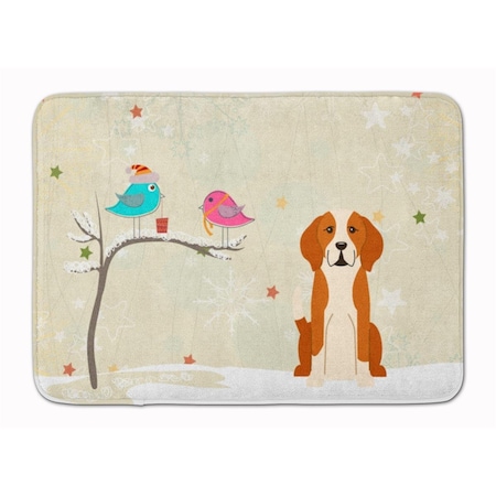 Carolines Treasures Christmas Presents English Foxhound Machine Washable Memory Foam Mat BB2582RUG